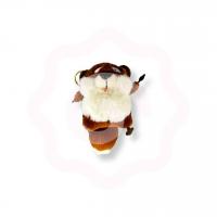 Мягкий брелок «Пикающий лисенок» коричневый