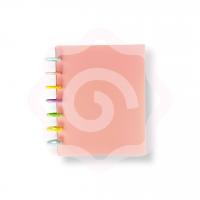 Альбом для карточек розовый 16х20 см