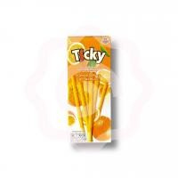 Пшеничные палочки Ticky с апельсиновым йогуртом 20 г (Тайланд)