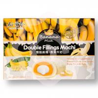 Десерт рисовый Моти «Bamboo house» с начинкой со вкусом банана и нежным сливочным кремом 180 г (Тайвань) 1/24