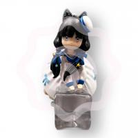 Фигурка «Чайная кошечка белое платье»