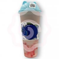 Фруктовый напиток с лопающимися шариками с соком со вкусом черники 620 мл (Китай) 1/15