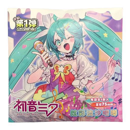 Набор (Значок 75 мм +карточка героя) «Мику Хатсуне»