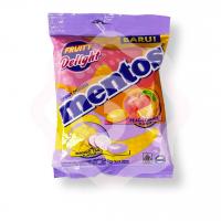 Жевательные конфеты Ментос Манго/сливочное таро Персик/апельсин 121.5 г (Индонезия)