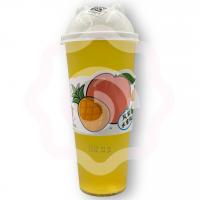 Фруктовый напиток со вкусом персика и ананаса с кусочками персика 620 мл (Китай) 1/15