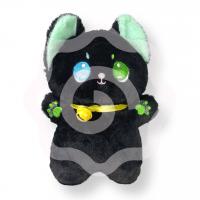 Мягкая игрушка "Котик с гетерохромией" чёрный