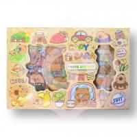 Набор для творчества скотч и стикеры с капибарой