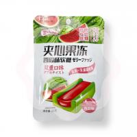 Мягкие жевательные конфеты со вкусом арбуза и мармеладной прослойкой 22 г (Китай)