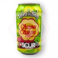 Напиток газированный «Chupa Chups» со вкусом кислого зеленого яблока 345 мл (Южная Корея)