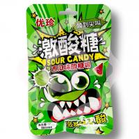 Леденцы кислые с шипучкой со вкусом арбуза 22 г (Китай) 1/20/240