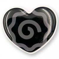 Попсокет "Сердце", черный