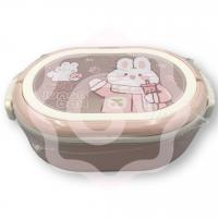 Ланчбокс «Cute bunny» нежно розовый 1000 мл