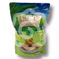 VEGAN роллы из кокосовой и рисовой муки «COCO RICE» со вкусом пандана 100 г (Тайланд)