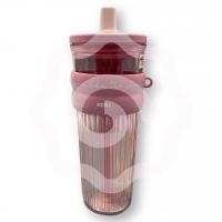 Бутылочка для напитков розовая 750 мл