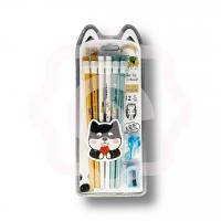 Набор карандашей и точилка «Сиба-ину»