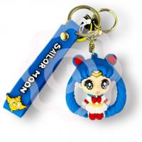 Брелок силиконовый "Сейлор Мун" синий