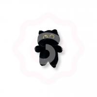 Мягкий брелок «Котик» черный