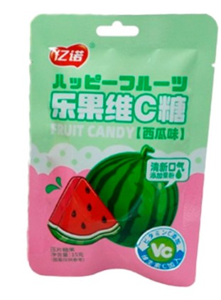 Карамель леденцовая со вкусом арбуза с ментолом 15 г (Китай)