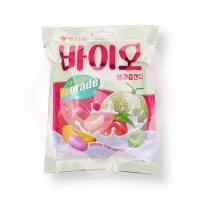 Молочные жевательные конфеты «Orion» с соком яблока, дыни и белого персика 99 г (Корея)