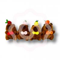 Мягкий брелок «капибара пищалка» в ассортименте (1 шт)