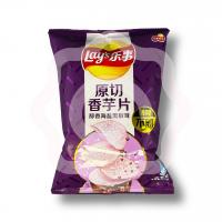 Чипсы «Lays» из таро со вкусом морской соли и черного перца 60 г (Китай)  1/22