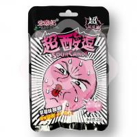 Леденцы кислые со вкусом клубники 28 г (Китай) 1/20/240