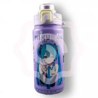 Бутылочка для воды металлическая "Мику Хатсуне 2", 600 мл