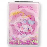 Зеркало шейкер раскладное «Sweet time» розовый 8х6 см