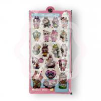 Наклейки объемные «Лабубу»