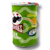 Чипсы «PRINGLES» со вкусом сметаны и лука 53 г (Китай) 1/40