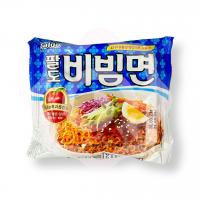 Лапша с кислым яблочным уксусом и сладостью, слабо-острый 130 г Paldo (Корея)