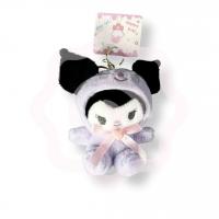 Брелок «Kuromi» фиолетовый в пижаме с бантиком