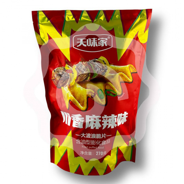 Чипсы TIANWEIJIA картофельные со вкусом сычуаньского перца и барбекю 270 г