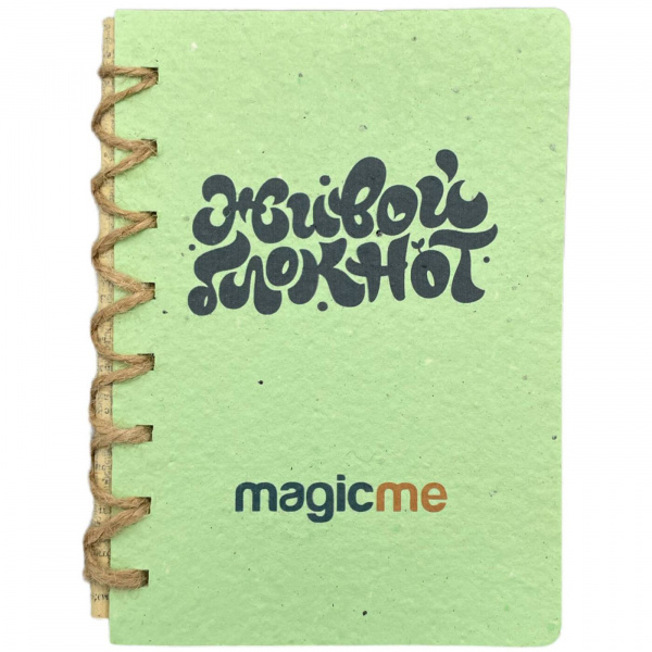 Живой блокнот «Magicme» Зеленый + карандаш