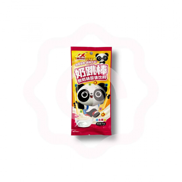 Конфета XIN TAI DA "Панда стори" взрывные трубочки со вкусом йогурта 35 г