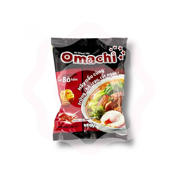 Рамен «Omachi» с говядиной в яйце и овощами 81 г (Вьетнам)