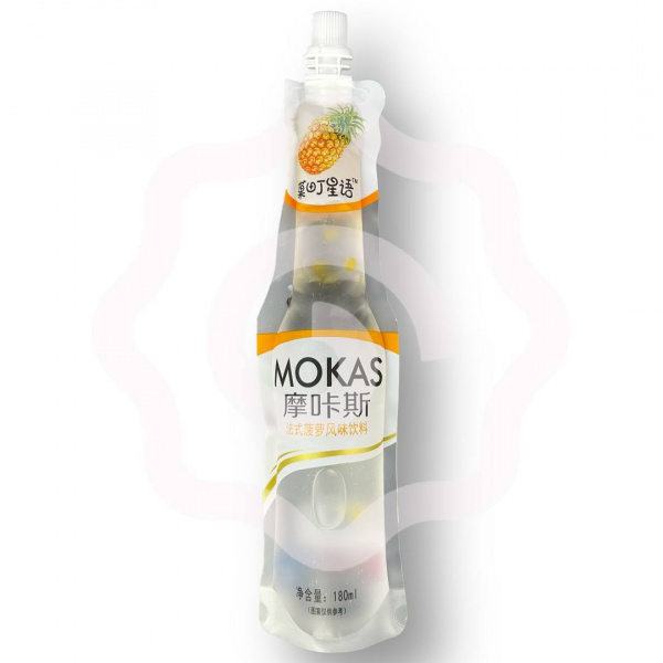 Напиток MOKAS "Ананас" с кусочками желе 180 мл