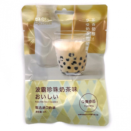 Конфеты HOLLYGEE "Boba Milk Tea Chocolate" 21 г