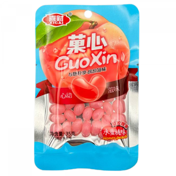 Мармеладные бобы в глазури «GioXin» со вкусом персика 35 г (Китай)