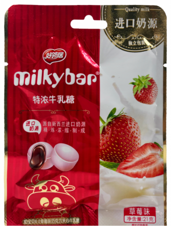 Конфеты MILKYBAR молочно-клубничные 21 г