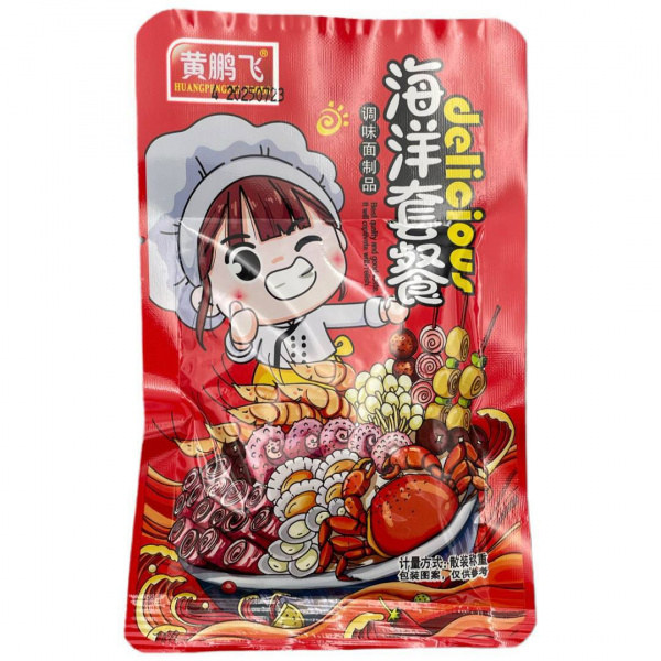 Снек соевый НUANG PENG FEI со вкусом морепродуктов 20 г