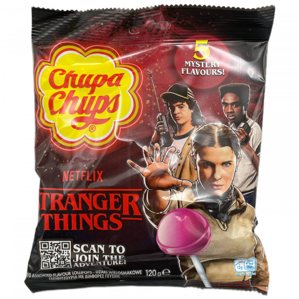 Леденцы на палочке «Chupa chups» очень странные дела 5 вкусов 120 г (Италия)