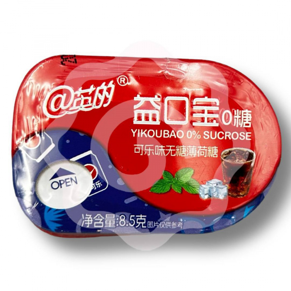 Драже «Yikoubao» освежающие со вкусом колы 8,5 г (Китай) 1/20/240
