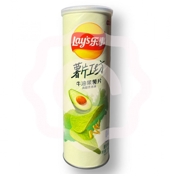 Чипсы Lays со вкусом авокадо и горчицы 104 г (Китай) 1/24