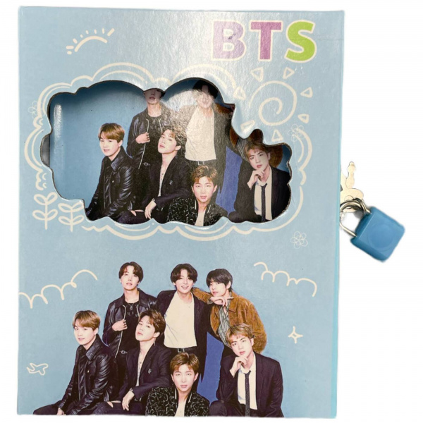 Блокнот с замочком «BTS»